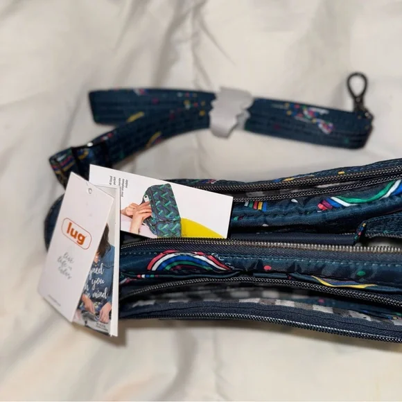 Brand New with Tags Lug Navy Rainbow Dotted Cosmetic Bag - Picture 11 of 11